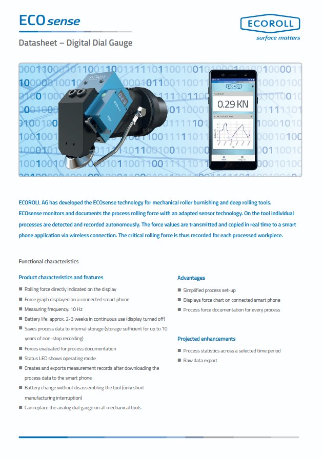 Datasheet - Digital Dial Gauge